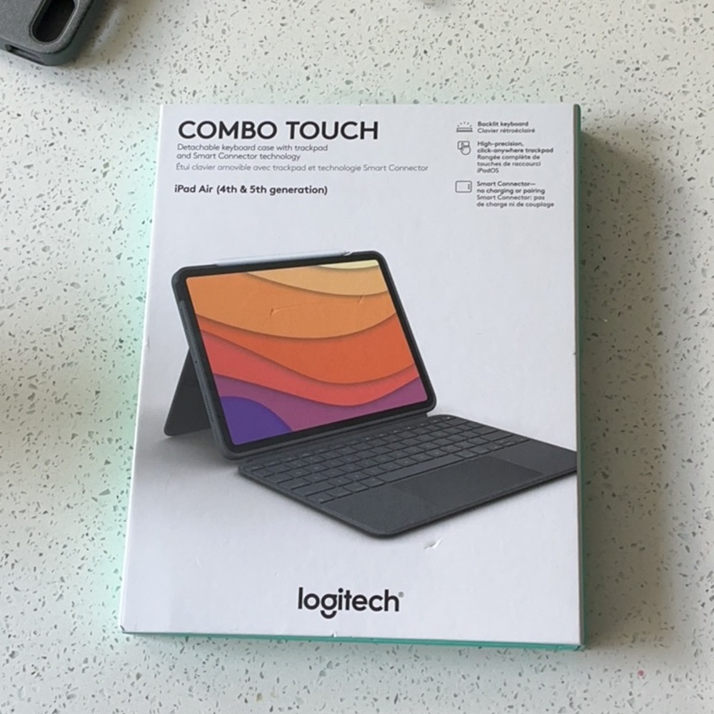 Logitech Gray Tablet Keyboard Combo Touch